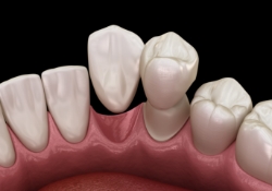 Two unit Cantilever bridge replacing a missing tooth