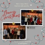 Collage of Morris County Dental Associates team members at Christmas events